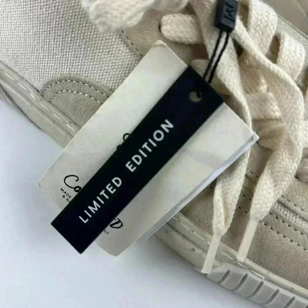MNG LIMITED EDITION organic cotton Committed EU 43 NWT Beige and Creme colors - Picture 2 of 12